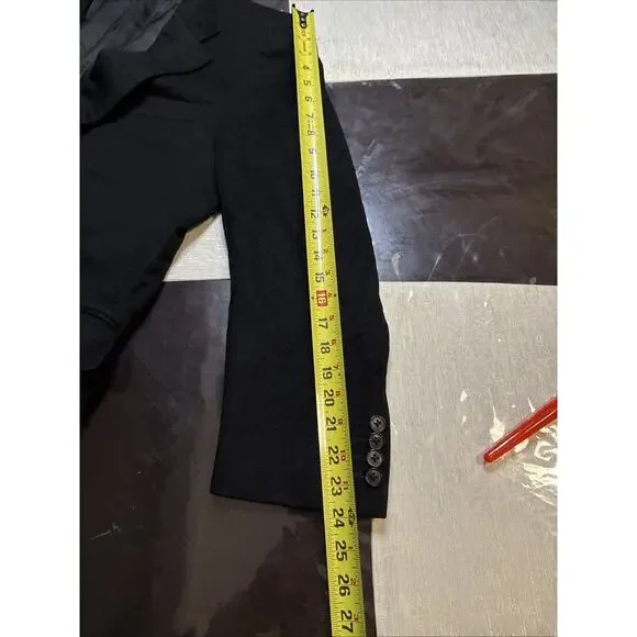 Mens 42 R Ermenegildo Zegna 100 % Cashmere Solid Black Blazer Made Switzerland - Picture 10 of 12